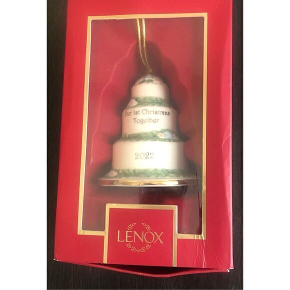 Lenox Our First Christmas Together 2022 Ornament - Picture 1 of 5